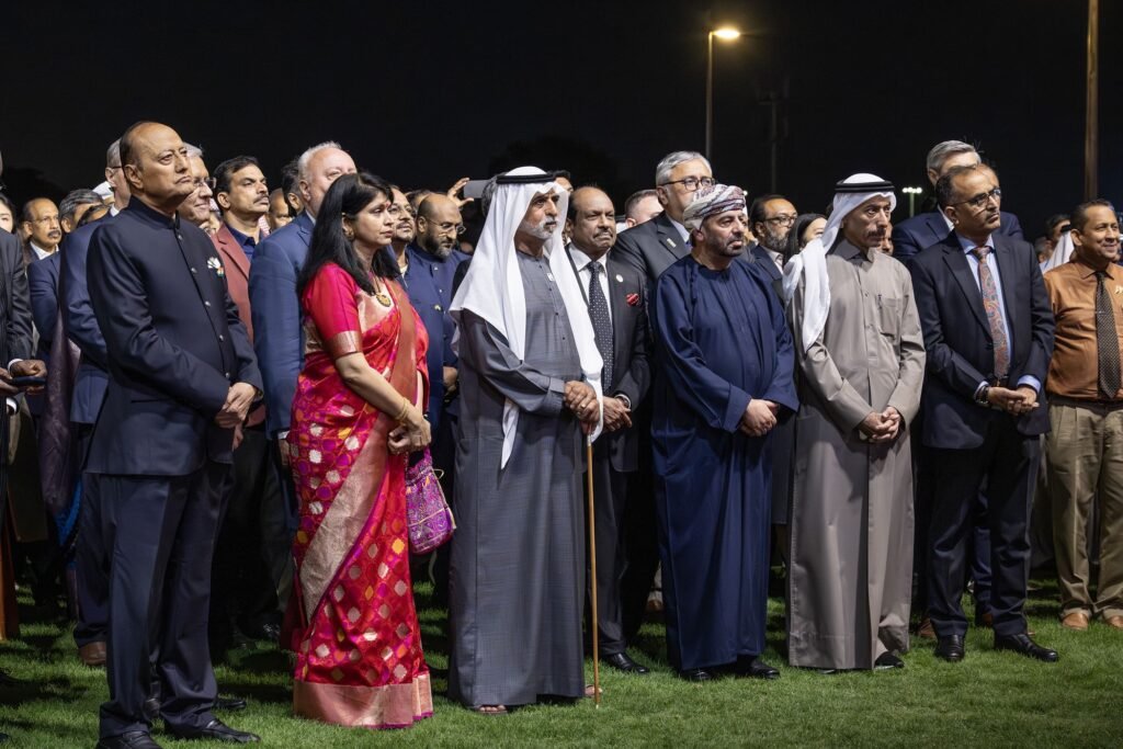 Nahyan bin Mubarak attends Indian Embassy reception for Republic Day celebrations.