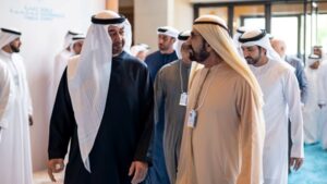 UAE leaders attend World Scientists Summit in Dubai.