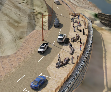 Municipalities and Transport Ministry begins development project for Mabzarah Dam road in Al Ain region