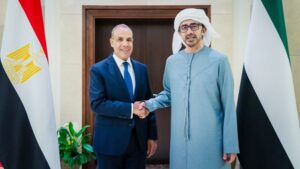 UAE Foreign Minister Abdullah bin Zayed receives Egyptian Foreign and Migration Minister